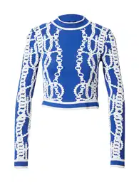 Svetr královská modrá / bílá