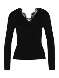 Pieces Petite Tričko 'ILU' černá