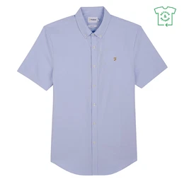 Hemd 'Brewer' hellblau / orange