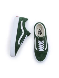 VANS Sneaker 'OLD SKOOL' dunkelgrün/weiß
