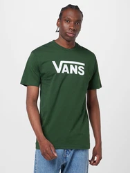 VANS T-Shirt 'CLASSIC' dunkelgrn/wei