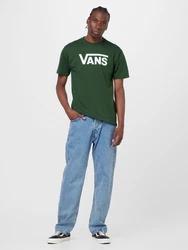 VANS T-Shirt 'CLASSIC' dunkelgrn/wei