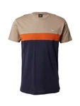 iriedaily T-Shirt Court dunkelbeige/navy/dunkelorange/weiß iriedaily T-Shirt Court dunkelbeige/navy/dunkelorange/weiß