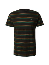Iriedaily T-Shirt 'Monte Noe' cognac/grasgrn/schwarz/wei
