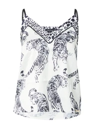 Tričko na spaní černá / bílá