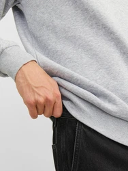 JACK & JONES Sweatshirt JJEBradley hellgrau