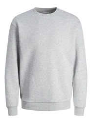 JACK & JONES Sweatshirt JJEBradley hellgrau