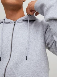 JACK & JONES Sweatjacke JJEBradley graumeliert