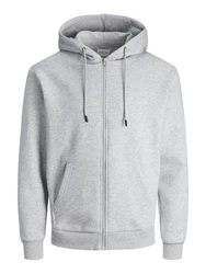 JACK & JONES Sweatjacke JJEBradley graumeliert