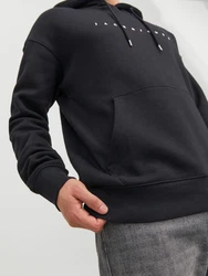 JACK & JONES Sweatshirt 'JJEStar' schwarz/weiß