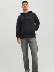 JACK & JONES Sweatshirt 'JJEStar' schwarz/weiß
