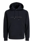JACK & JONES Sweatshirt 'JJEStar' schwarz/weiß
