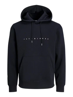 JACK & JONES Sweatshirt 'JJEStar' schwarz/weiß