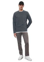 Marc O'Polo Shirt Langarmshirt taubenblau
