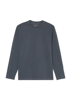 Marc O'Polo Shirt Langarmshirt taubenblau