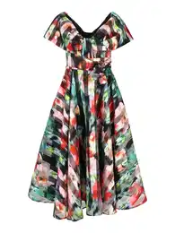 Společenské šaty mix barev / černá