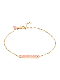 Design Letters Náramek zlatá / starorůžová