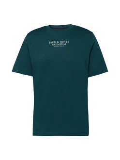 Jack & Jones T-Shirt JPRArchie JPRBLUARCHIE (1-tlg) petrol/weiß Jack & Jones T-Shirt JPRArchie JPRBLUARCHIE (1-tlg) petrol/weiß