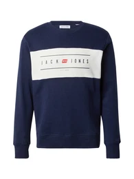 Sweatshirt 'ELLIOT' navy / rot / weiß