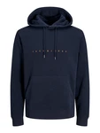 JACK & JONES Sweatshirt 'JJEStar' navy / orange