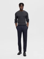 SELECTED HOMME Hose 'SLHRobert' nachtblau/dunkelbraun