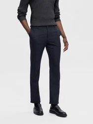 SELECTED HOMME Hose 'SLHRobert' nachtblau/dunkelbraun