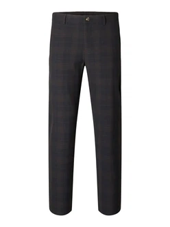 SELECTED HOMME Hose 'SLHRobert' nachtblau/dunkelbraun
