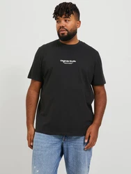Jack & Jones Kurzarmshirt JORVESTERBRO TEE SS CREW NECK NOOS schwarz/weiß