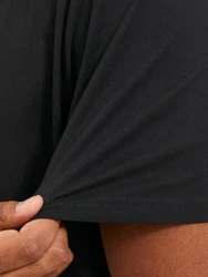Jack & Jones Kurzarmshirt JORVESTERBRO TEE SS CREW NECK NOOS schwarz/weiß