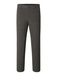 Hose 'SLHRobert' dunkelgrau / wei