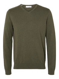 Pullover 'SLHBERG' oliv