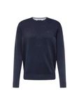 bugatti Pullover Strick mit Logostickerei dunkelblau