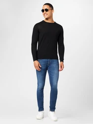 bugatti Pullover Strick mit Logostickerei schwarz