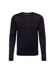 bugatti Pullover Strick mit Logostickerei schwarz