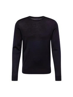 bugatti Pullover Strick mit Logostickerei schwarz bugatti Pullover Strick mit Logostickerei schwarz