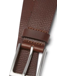 JACK & JONES Gürtel Stockholm schoko/silber
