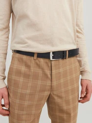 JACK & JONES Gürtel Stockholm schwarz/silber