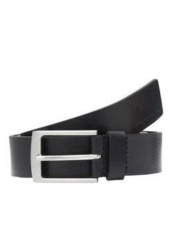 JACK & JONES Gürtel Stockholm schwarz/silber JACK & JONES Gürtel Stockholm schwarz/silber