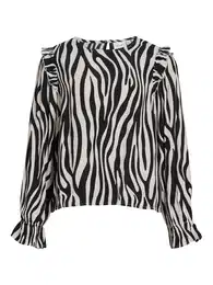 Bluza 'Fini' crna / bijela
