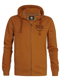 Sweatjacke 'Antigo' rostbraun / schwarz