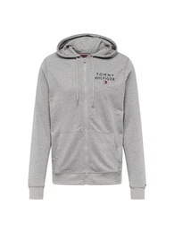 Sweatjacke marine / graumeliert / dunkelrot / wei