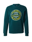 JACK & JONES Sweatshirt 'EDDIE' goldgelb/dunkelgrn/wei