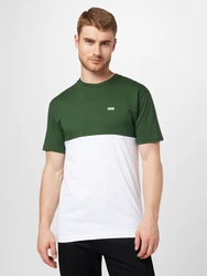VANS T-Shirt COLOR BLOCK dunkelgrn/weiß