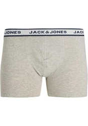 JACK & JONES Boxershorts JACSOLID BOXER BRIEFS 3 PACK NOOS navy/hellgrau/schwarz/wei