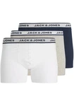 JACK & JONES Boxershorts JACSOLID BOXER BRIEFS 3 PACK NOOS navy/hellgrau/schwarz/wei