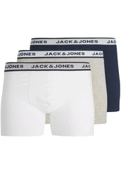 JACK & JONES Boxershorts JACSOLID BOXER BRIEFS 3 PACK NOOS navy/hellgrau/schwarz/wei