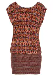 Šaty hnědá / oranžová