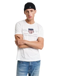 Gant T-Shirt REGULAR ARCHIVE SHIELD Grau/Weiß/Grau/Weiß/Grau/Weiß/Grau/Weiß/Grau/Weiß/Grau/Weiß/Grau/Weiß/Grau/Weiß/Grau/Weiß/Grau/Weiß/Grau/Weiß/Grau/Weiß/Grau/Weiß/Creme/Khaki