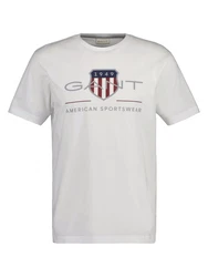 Gant T-Shirt REGULAR ARCHIVE SHIELD Grau/Weiß/Grau/Weiß/Grau/Weiß/Grau/Weiß/Grau/Weiß/Grau/Weiß/Grau/Weiß/Grau/Weiß/Grau/Weiß/Grau/Weiß/Grau/Weiß/Grau/Weiß/Grau/Weiß/Creme/Khaki