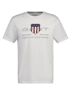 Gant T-Shirt REGULAR ARCHIVE SHIELD Grau/Weiß/Grau/Weiß/Grau/Weiß/Grau/Weiß/Grau/Weiß/Grau/Weiß/Grau/Weiß/Grau/Weiß/Grau/Weiß/Grau/Weiß/Grau/Weiß/Grau/Weiß/Grau/Weiß/Creme/Khaki